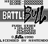 Battle Bull Title Screen